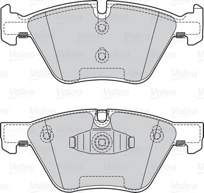 Valeo 302132 - Bremžu uzliku kompl., Disku bremzes autodraugiem.lv