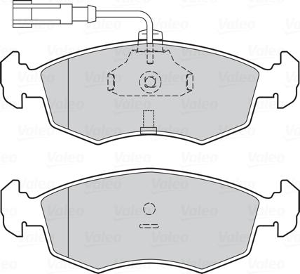 Valeo 302330 - Bremžu uzliku kompl., Disku bremzes autodraugiem.lv