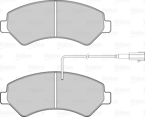 Valeo 302264 - Bremžu uzliku kompl., Disku bremzes autodraugiem.lv