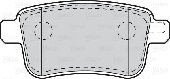 Valeo 670011 - Bremžu uzliku kompl., Disku bremzes autodraugiem.lv