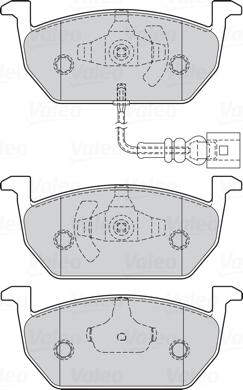 Valeo 302222 - Bremžu uzliku kompl., Disku bremzes autodraugiem.lv