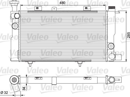 Valeo 310892 - Radiators, Motora dzesēšanas sistēma autodraugiem.lv