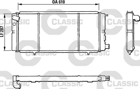 Valeo 310827 - Radiators, Motora dzesēšanas sistēma autodraugiem.lv