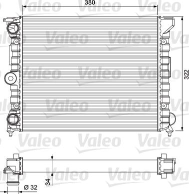 Valeo 383818 - Radiators, Motora dzesēšanas sistēma autodraugiem.lv