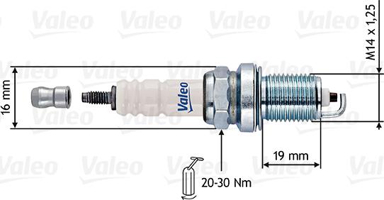 Valeo 246904 - Aizdedzes svece autodraugiem.lv