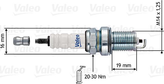 Valeo 246913 - Aizdedzes svece autodraugiem.lv