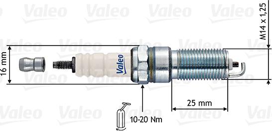 Valeo 246890 - Aizdedzes svece autodraugiem.lv