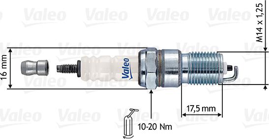 Valeo 246893 - Aizdedzes svece autodraugiem.lv