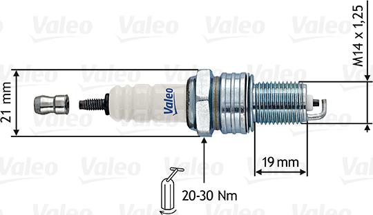 Valeo 246854 - Aizdedzes svece autodraugiem.lv