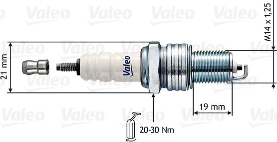 Valeo 246857 - Aizdedzes svece autodraugiem.lv