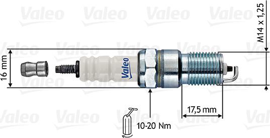 Valeo 246864 - Aizdedzes svece autodraugiem.lv