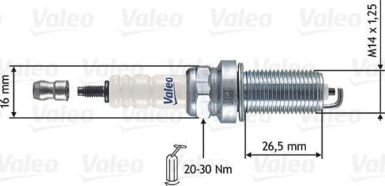 Valeo 246865 - Aizdedzes svece autodraugiem.lv