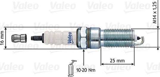 Valeo 246866 - Aizdedzes svece autodraugiem.lv