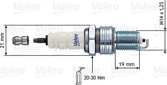 Valeo 246860 - Aizdedzes svece autodraugiem.lv