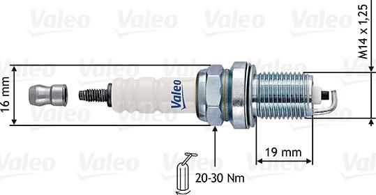 Valeo 246886 - Aizdedzes svece autodraugiem.lv