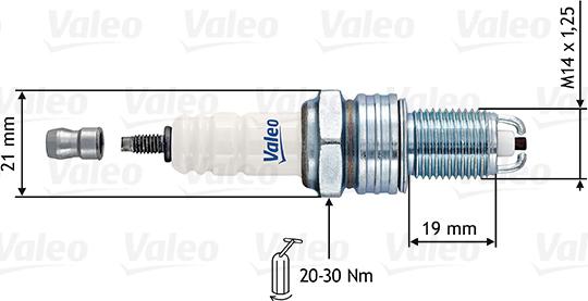 Valeo 246887 - Aizdedzes svece autodraugiem.lv