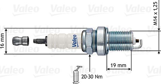 Valeo 246870 - Aizdedzes svece autodraugiem.lv