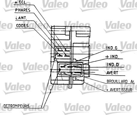 Valeo 251276 - Slēdzis uz stūres statnes autodraugiem.lv