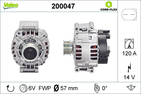 Valeo 200047 - Ģenerators autodraugiem.lv