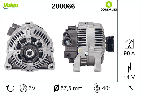 Valeo 200066 - Ģenerators autodraugiem.lv