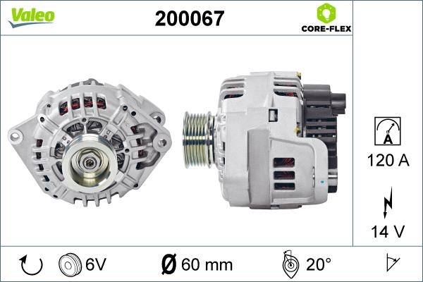 Valeo 200067 - Ģenerators autodraugiem.lv