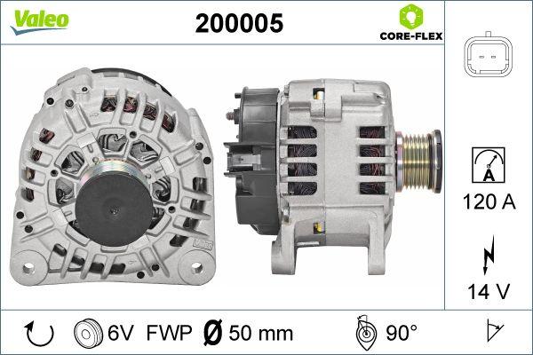 Valeo 200005 - Ģenerators autodraugiem.lv