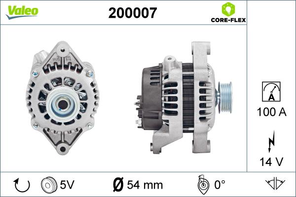 Valeo 200007 - Ģenerators autodraugiem.lv