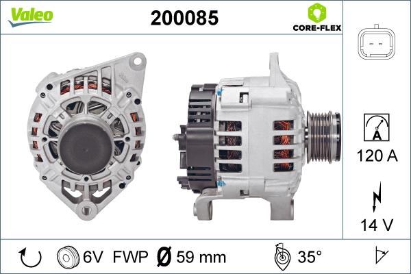Valeo 200085 - Ģenerators autodraugiem.lv