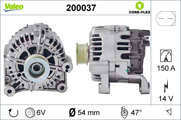 Valeo 200037 - Ģenerators autodraugiem.lv