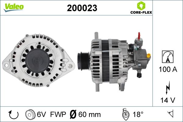 Valeo 200023 - Ģenerators autodraugiem.lv