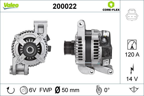 Valeo 200022 - Ģenerators autodraugiem.lv