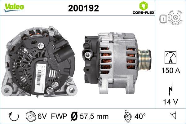 Valeo 200192 - Ģenerators autodraugiem.lv