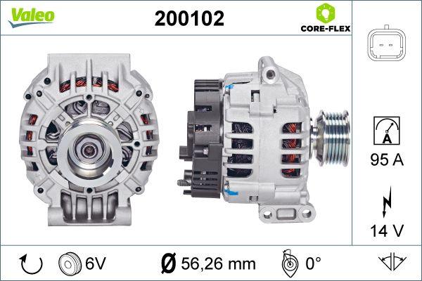 Valeo 200102 - Ģenerators autodraugiem.lv