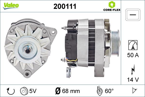 Valeo 200111 - Ģenerators autodraugiem.lv