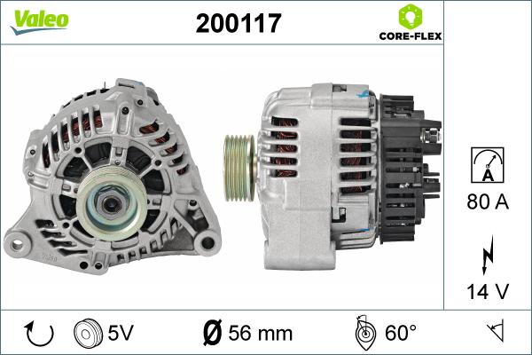 Valeo 200117 - Ģenerators autodraugiem.lv