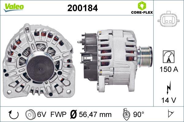 Valeo 200184 - Ģenerators autodraugiem.lv