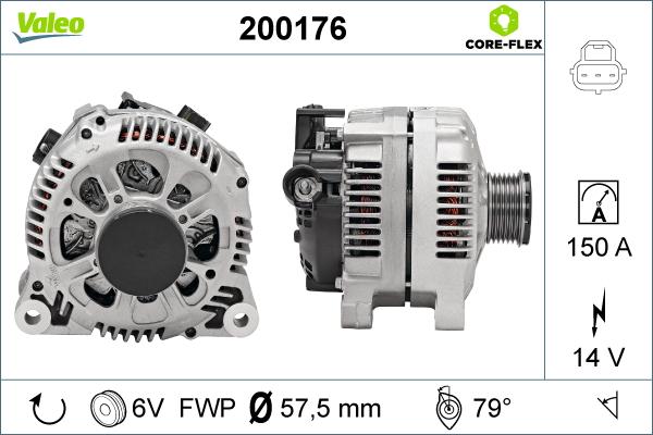 Valeo 200176 - Ģenerators autodraugiem.lv