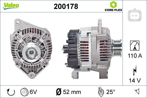 Valeo 200178 - Ģenerators autodraugiem.lv