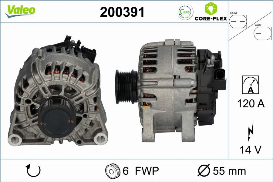 Valeo 200391 - Ģenerators autodraugiem.lv