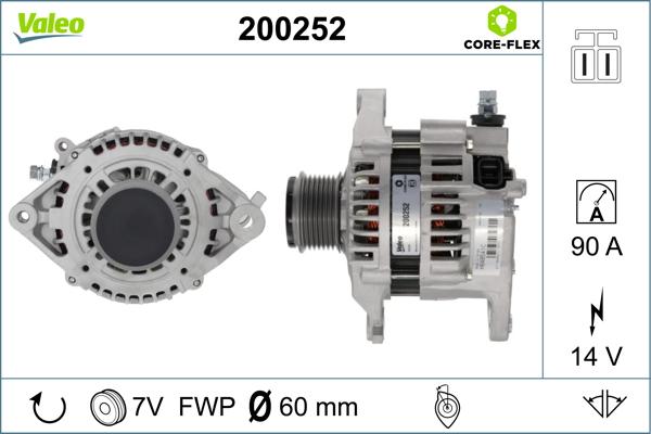 Valeo 200252 - Ģenerators autodraugiem.lv