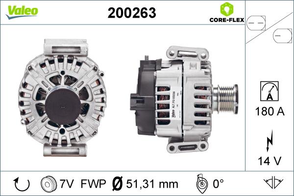 Valeo 200263 - Ģenerators autodraugiem.lv