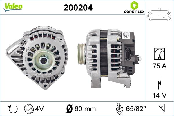 Valeo 200204 - Ģenerators autodraugiem.lv