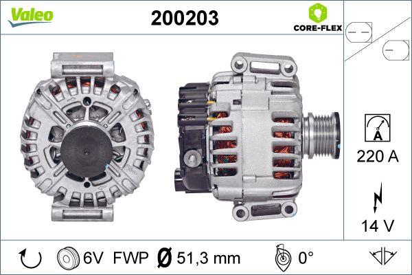 Valeo 200203 - Ģenerators autodraugiem.lv