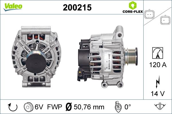 Valeo 200215 - Ģenerators autodraugiem.lv