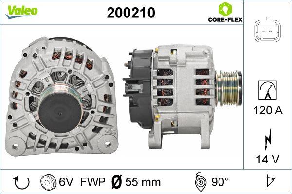 Valeo 200210 - Ģenerators autodraugiem.lv