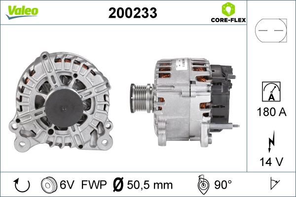 Valeo 200233 - Ģenerators autodraugiem.lv