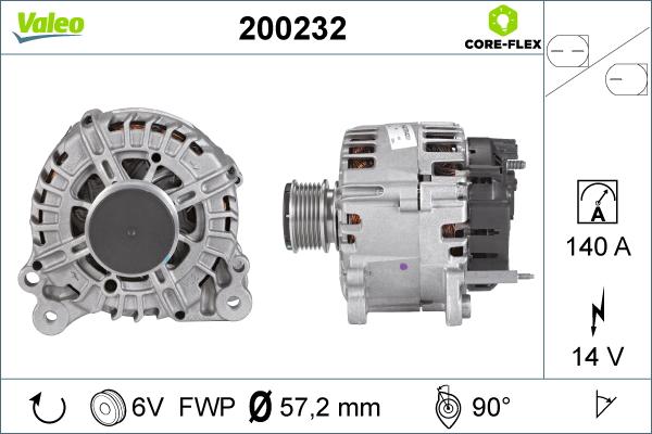 Valeo 200232 - Ģenerators autodraugiem.lv