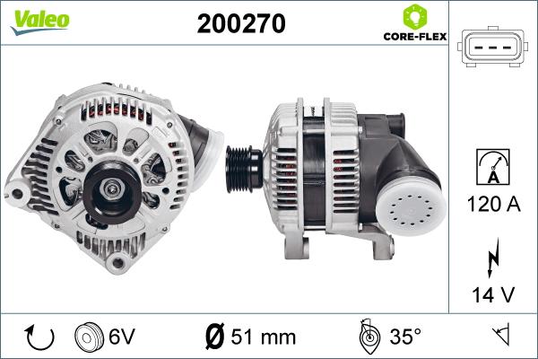 Valeo 200270 - Ģenerators autodraugiem.lv