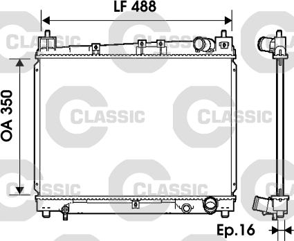 Valeo 234840 - Radiators, Motora dzesēšanas sistēma autodraugiem.lv