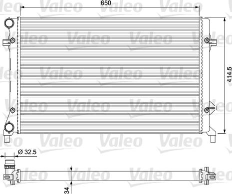 Valeo 234335 - Radiators, Motora dzesēšanas sistēma autodraugiem.lv